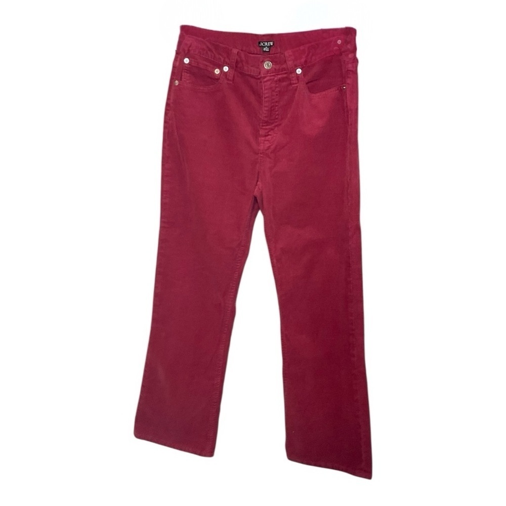 J. Crew High Rise Slim Demi Boot Pant in Corduroy 28